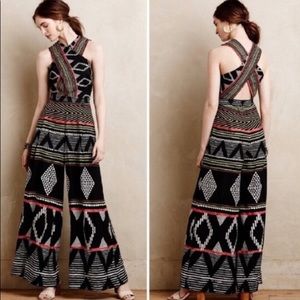 Elevenses Antohropology  Amapa tribal jumpsuit
